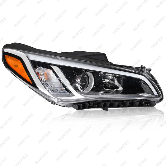 Halogen Headlight Assembly with Parking Lamp Compatible with 2015-2017 Hyundai Sonata SE/Sport/Limited/ECO, Passenger Side