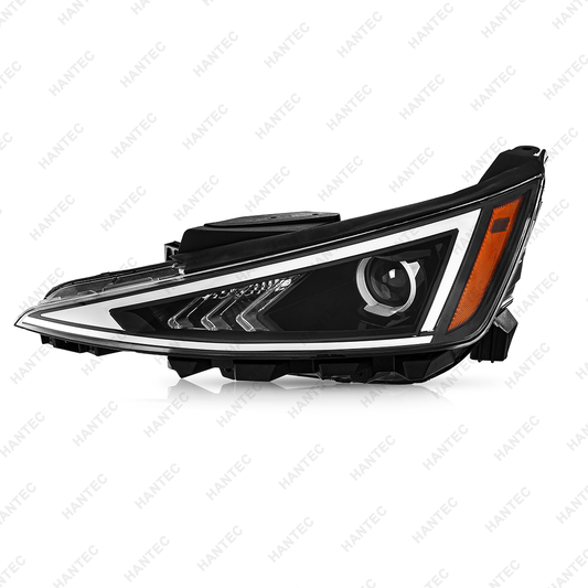 Halogen Headlight Assembly Compatible with 2019 2020 Hyundai Elantra W/O DRL, Driver Side