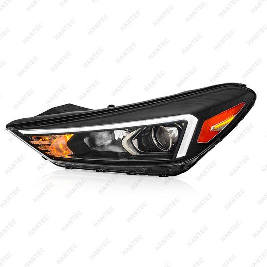 Halogen Headlight Assembly with LED DRL Compatible with 2019-2021 Hyundai Tucson, Driver Side