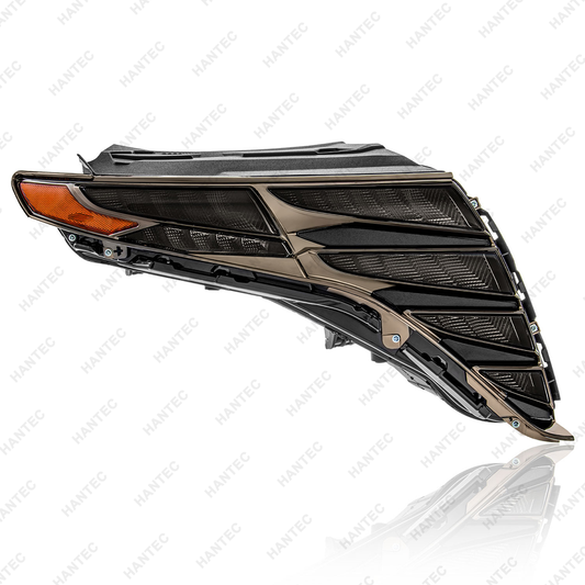 LED Upper Headlight Assembly Dark Lens Compatible with 2022-2024 Hyundai Tucson SE/SEL/Limited, Passenger Side