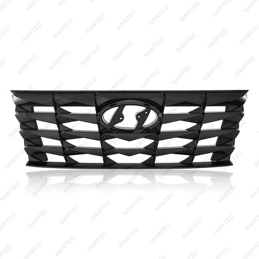 Front Upper Grille Compatible with 2022-2023 Hyundai Tucson, Black Painted