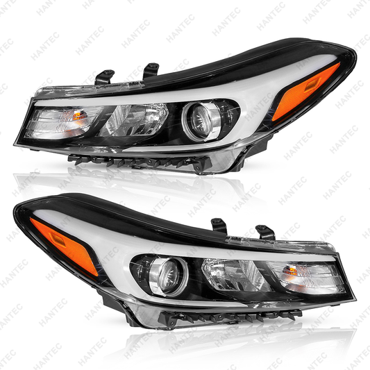Halogen Headlight Assembly Compatible with 2017 2018 Forte/Forte 5, Driver & Passenger Side