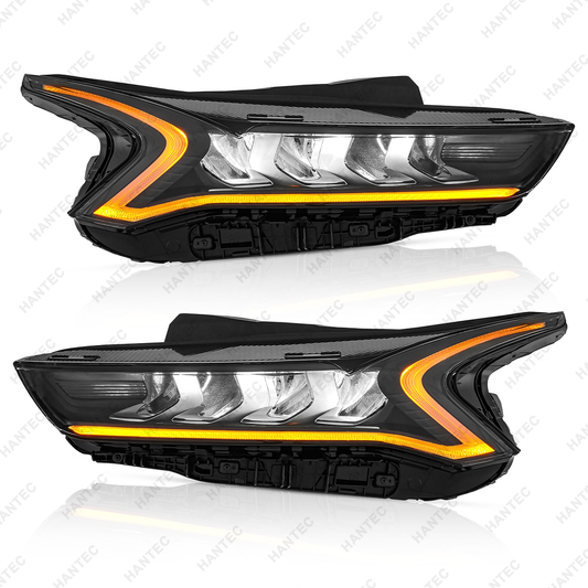 Full LED Headlight Assembly Compatible with 2021-2023 Kia K5 LX/ LXS/ EX, Driver & Passenger Side