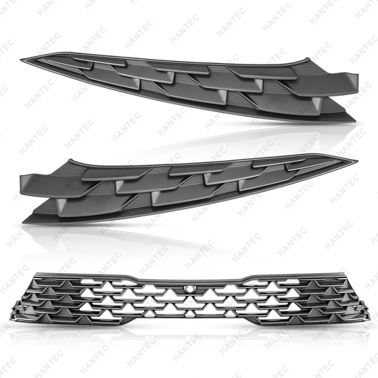 Front Grille & Trim Molding with Camera Hole Compatible with 2021-2023 Kia Optima K5 GT/GT-Line