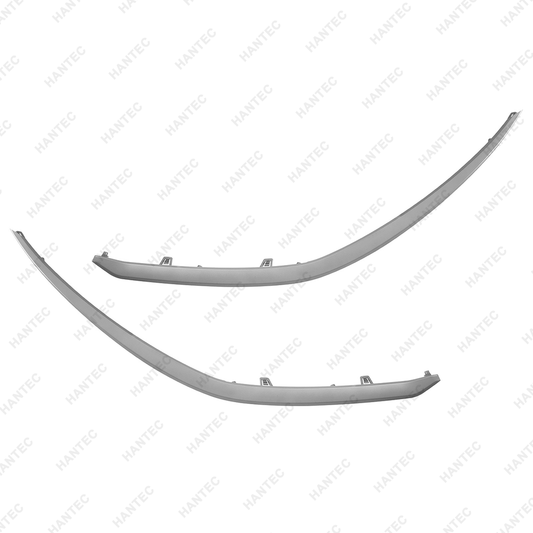 2PCS Front Bumper Grille Gray Painted Molding Trim Compatible with 2022-2024 Kia Forte, Driver & Passenger Side