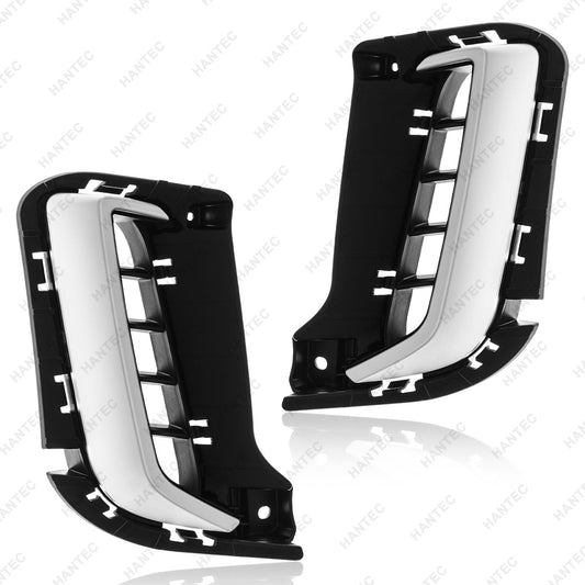 Gray Fog Light Bezels Compatible with 2020-2022 Kia Telluride SX/EX/LX/S, Driver & Passenger Side
