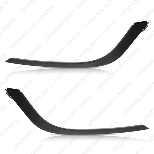 Black Headlight Trim Molding Compatible with 2022 2023 Hyundai Kona, Driver & Passenger Side