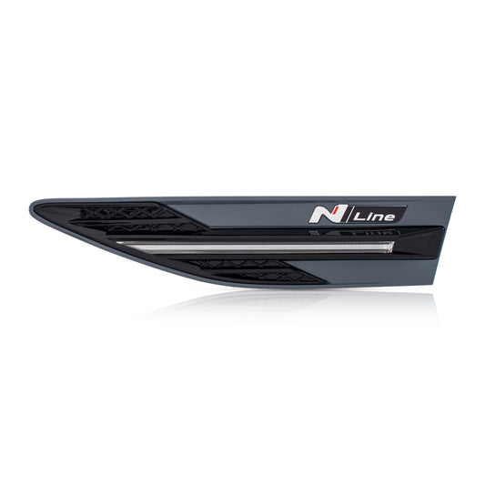 LED Fender Garnish Trim Compatible with 2024 2025 Hyundai Sonata N-Line, Driver Side