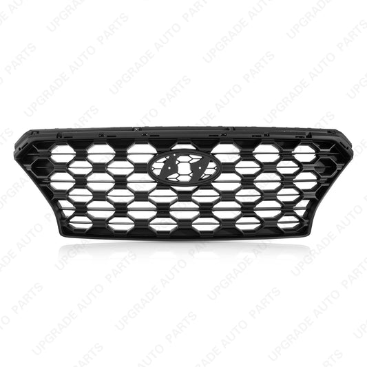 Black Front Grille 86350-S2100 Compatible with 2019 2020 Hyundai Santa Fe