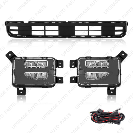 LED Daytime Running Light Fog Lamp With Bumper Lower Grille Compatible with 2023 2024 Kia Telluride