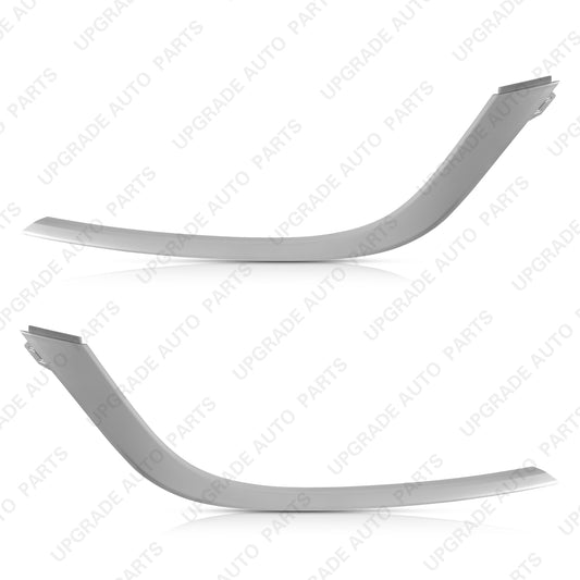 Gray Headlight Trim Molding Compatible with 2022 2023 Hyundai Kona, Driver & Passenger Side