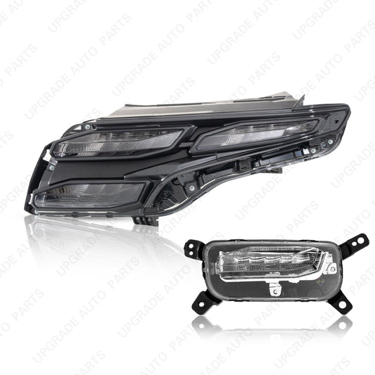 LED Main & Auxiliary Daytime Running Lamp Clear Lens Compatible with 2025 2026 Hyundai Tucson, Driver Side