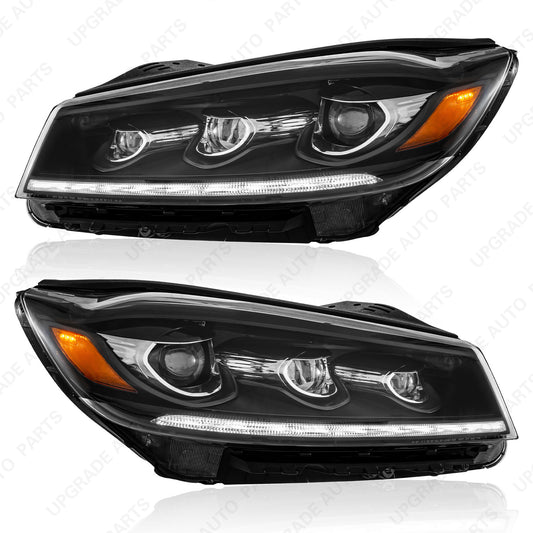 LED Headlight With LED DRL Without AFS Compatible with 2019 2020 Kia Sorento, Driver & Passenger Side