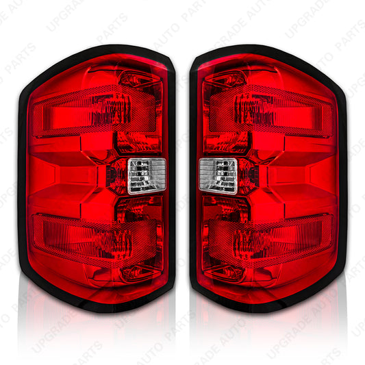 Halogen Outer Tail Light Compatible with 2014-2018 Chevrolet Silverado, Driver & Passenger Side