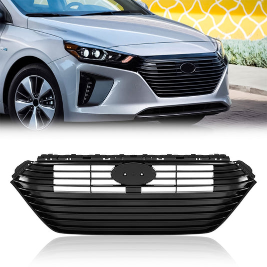 HANTEC Compatible with 17-19 Hyundai Ioniq 5 Hybrid Grille Without ACC