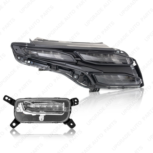 LED Main & Auxiliary Daytime Running Lamp Clear Lens Compatible with 2025 2026 Hyundai Tucson, Passenger Side
