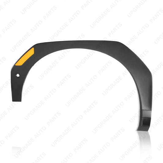 Front Wheel Arch Trim Gloss Black W/Sensor Hole Compatible with 2024 2025 Hyundai Santa Fe, Driver Side