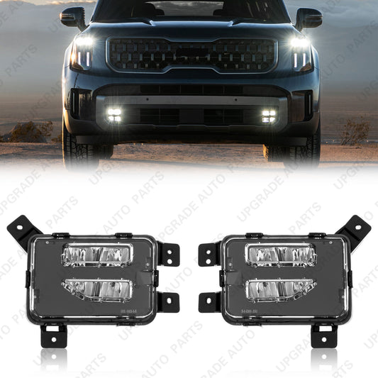 Daytime Running Light DRL Fog Lamp Compatible with 2023 2024 Kia Telluride, Driver & Passenger Side