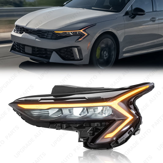 LED Headlight Assembly Compatible with 2025 2026 Kia K5, Driver Side