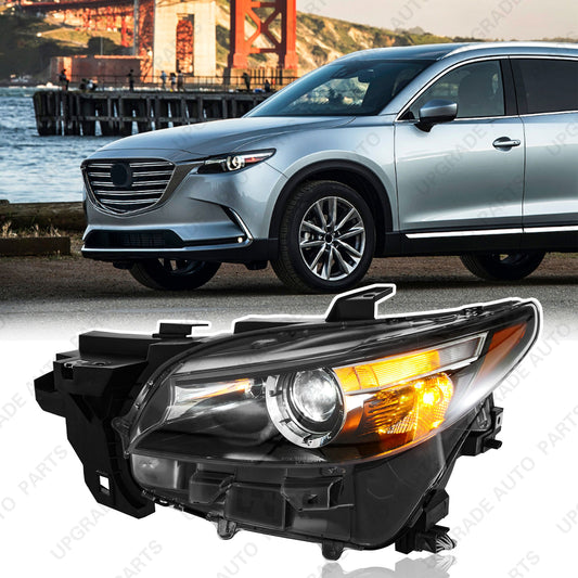 LED Headlight Compatible with 2016-2022 Mazda CX-9 Low Configuration Without AFS, Driver Side