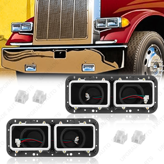 Headlight Housing Base without Chrome Bezel Compatible with Kenworth T400 T600