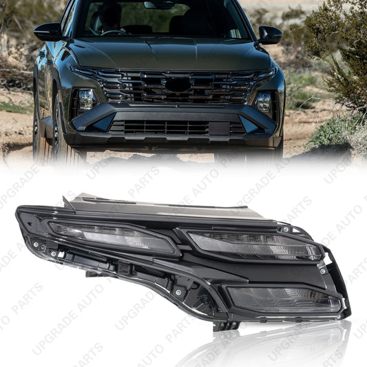 LED DRL Daytime Running Light Clear Lens Compatible with 2025 2026 Hyundai Tucson, Passenger Side