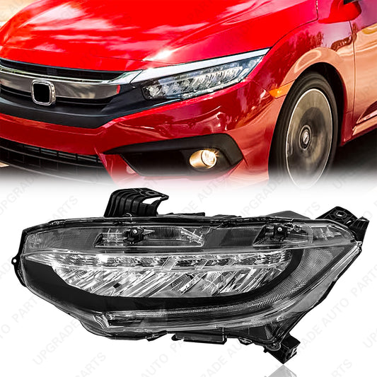 LED Headlight Compatible with 2016-2021 Honda Civic, Driver Side