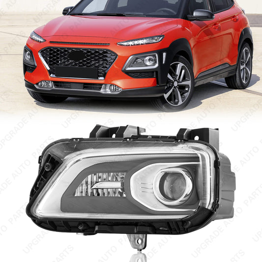 Halogen Headlight 92101-J9100 Compatible with 2018-2021 Hyundai Kona, Driver Side