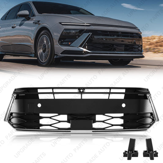 Grille With Sensor Hole With Camera Hole Compatible with 2024 2025 Hyundai Sonata SE/SEL/Limited