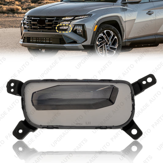 LED Auxiliary Daytime Running Lamp Dark Lens Compatible with 2025-2026 Hyundai Tucson, Driver Side