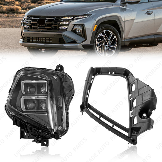 LED Projector Headlight Assembly Compatible with 2025 2026 Hyundai Tucson, Driver Side