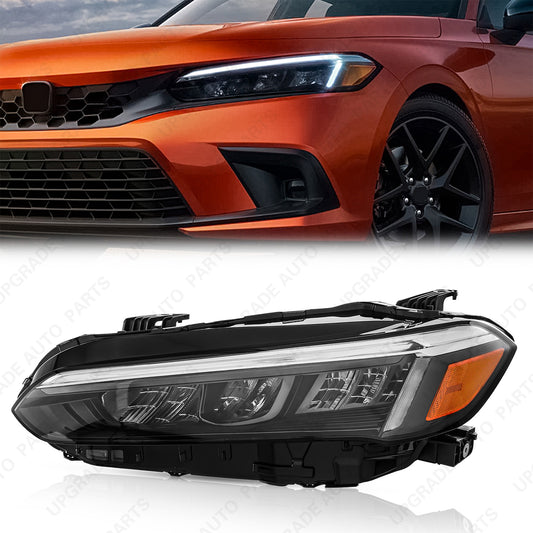 LED Headlight Compatible with 2022-2024 Honda Civic, Driver Side