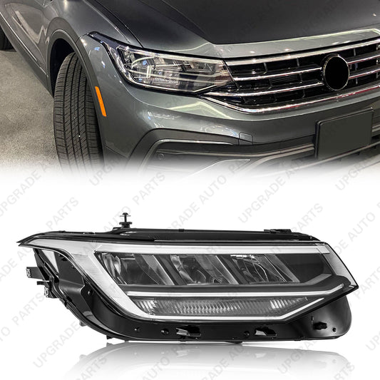 LED Headlight Compatible with 2022-2024 Volkswagen Tiguan S/SE, Passenger Side