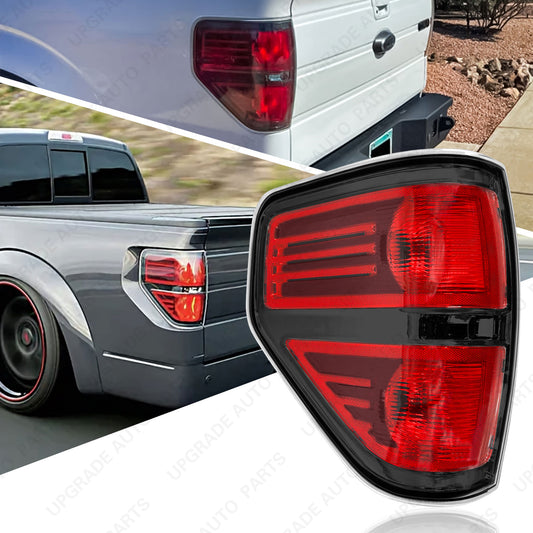 Halogen Outer Tail Light Compatible with 2009-2014 Ford F150 Black, Driver Side