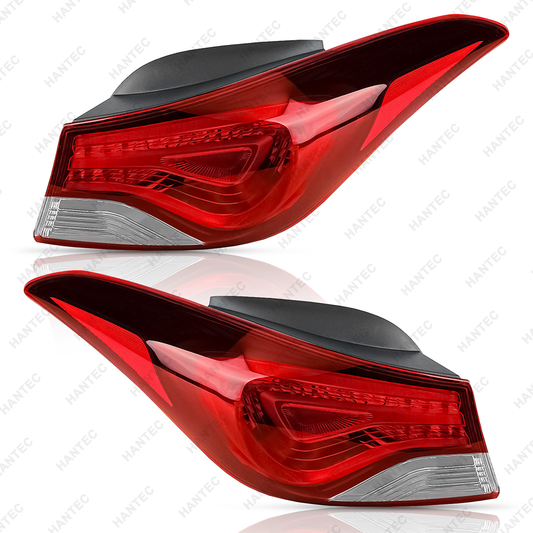 Outer Tail Light Assembly Compatible with 2014-2016 Hyundai Elantra, Driver & Passenger Side
