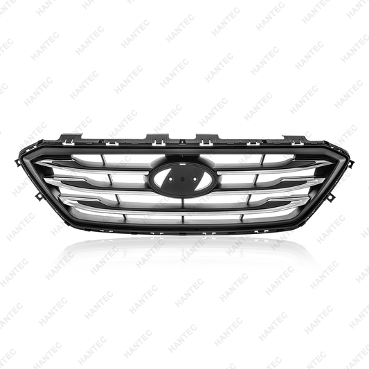 Front Grille Compatible with 2015-2017 Hyundai Sonata Sport Chrome