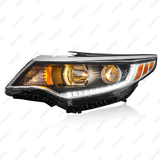 Headlight Assembly with LED DRL Compatible with 2016-2018 Kia Optima, Driver Side