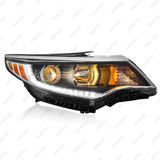 Headlight Assembly with LED DRL Compatible with 2016-2018 Kia Optima, Passenger Side
