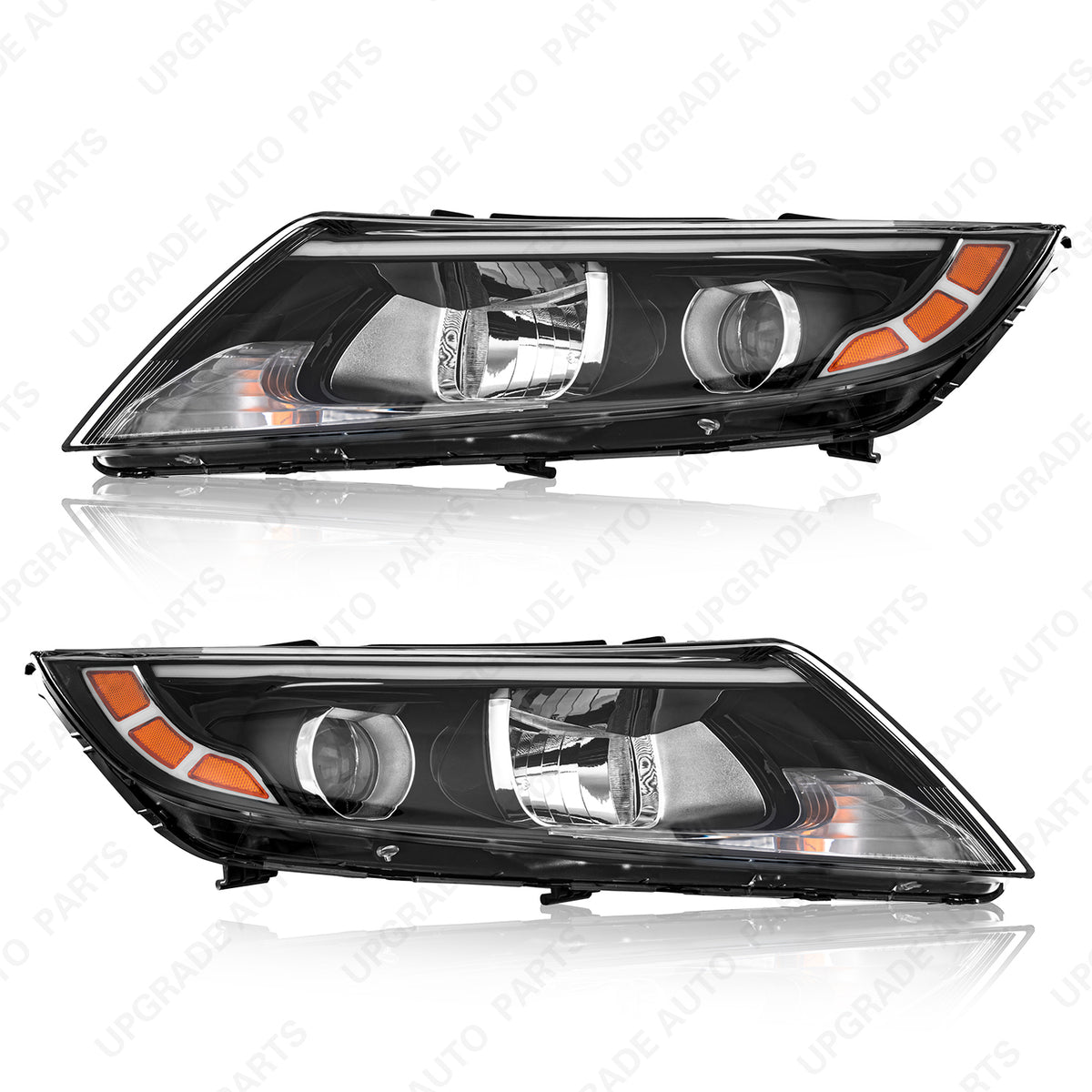 UPGRADE Auto Parts Halogen Headlight Compatible with 2014 2015 Kia Optima LX EX, Driver & Passenger Side