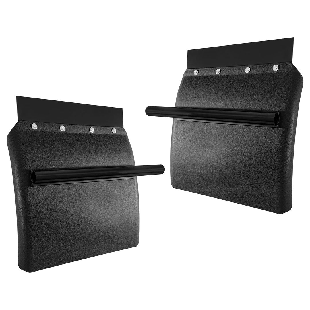 HANTEC Plastic Quarter Fender, 24" x 24" Quarter Fenders for Semi Truck, Tube Bracket Mounting Hardware Included, Plastic Quarter Fender