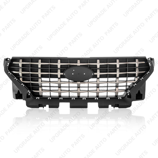 Front Upper Grille with Chrome Trim Compatible with 2020-2025 Hyundai Venue SEL/Limited