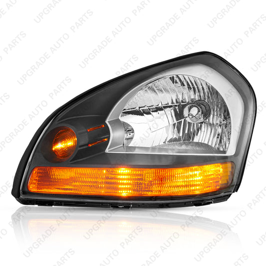 Halogen Headlight Assembly Compatible with 2005-2009 Hyundai Tucson, Driver Side
