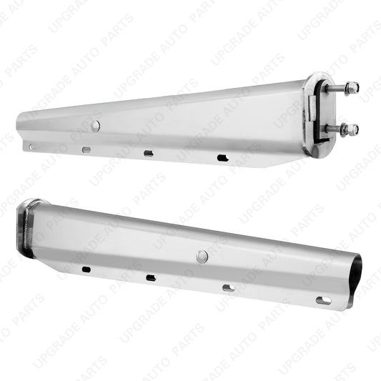2PCS Stainless Steel Mud Flap Hanger for Semi Trucks 2.5" Bolt Spacing 30" Length