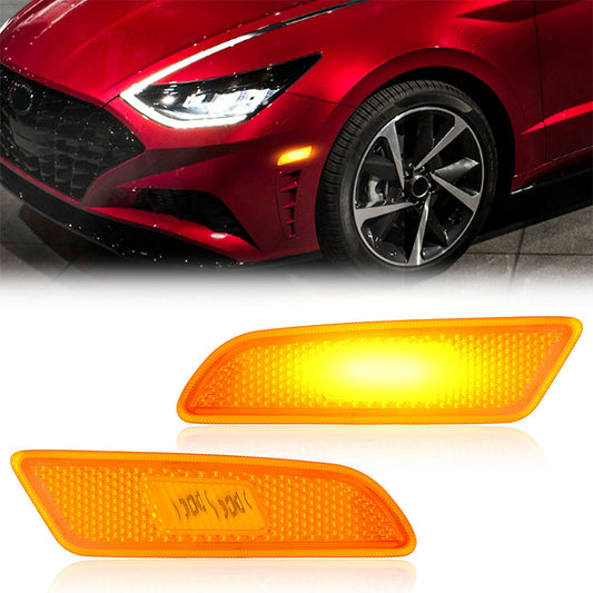 HANTEC Compatible with 20-23 Hyundai Sonata Sport LED Turn Signal Lamp With Bulbs