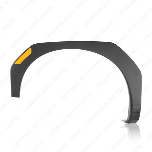 Front Wheel Arch Fender Flare Trim Matte Black W/O Sensor Hole Compatible with 2024 2025 Hyundai Santa Fe, Driver Side