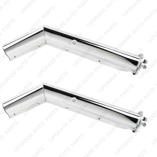 2PCS Stainless Steel Angled Mud Flap Hanger for Semi Trucks, 2.5" Bolt Spacing 27" Length