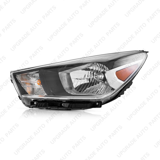 Halogen Headlight Assembly with Bulbs Compatible with 2018-2023 Kia Rio Sedan, Driver Side