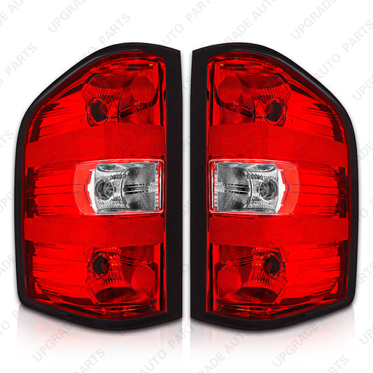 Halogen Outer Tail Light Compatible with 2007-2013 Chevrolet Silverado, Driver & Passenger Side