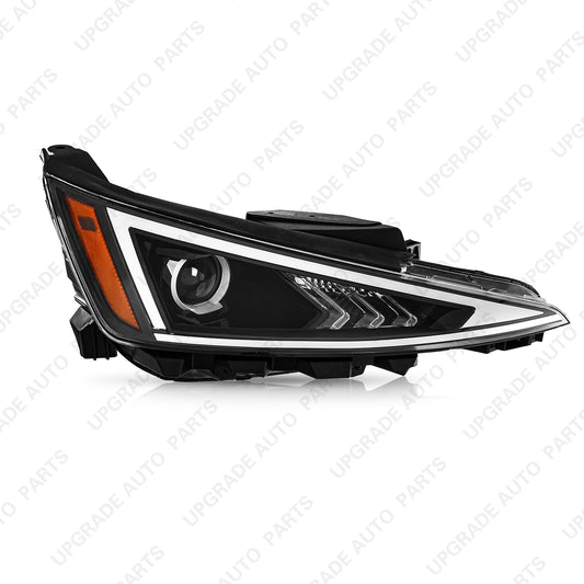 Halogen Headlight Assembly Compatible with 2019 2020 Hyundai Elantra W/O DRL, Passenger Side