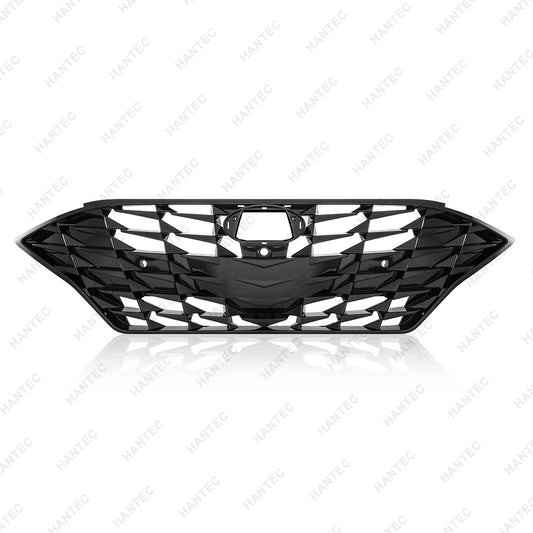 Front Grille With Sensor Hole & Camera Hole, Compatible with 2020-2023 Hyundai Sonata Sport SEL/Limited